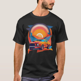 Sportwagen Mädchen Familie T-Shirt