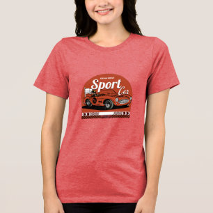 Sportwagen Mädchen Tri-Blend Shirt