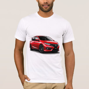 Sportwagen mit lebendiger Farbe T-Shirt