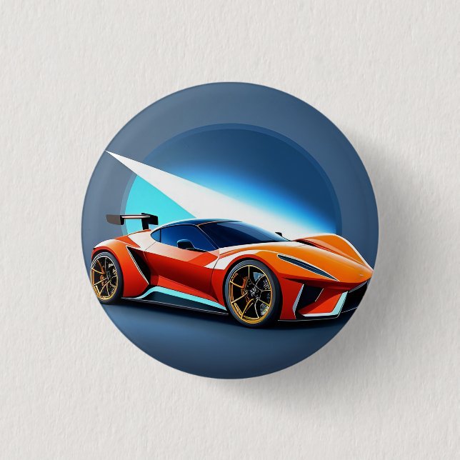 Sportwagen mit modernem Design Button (Vorderseite)