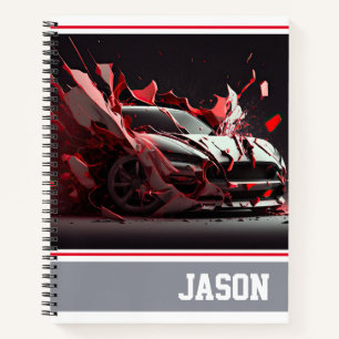 Sportwagen Notizbuch