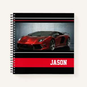 Sportwagen Notizbuch