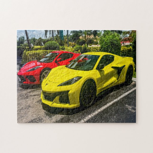 Sportwagen Puzzle (Horizontal)