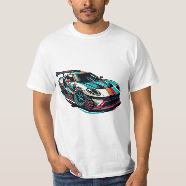 Sportwagen T-Shirt (Vorderseite)