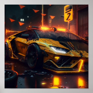 Sportwagenposter Poster