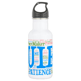 Sportwasserflasche, Wordart_Cloud_Serenity_2.pnng Edelstahlflasche