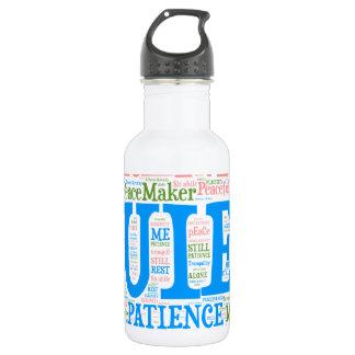 Sportwasserflasche, Wordart_Cloud_Serenity_2.pnng Edelstahlflasche