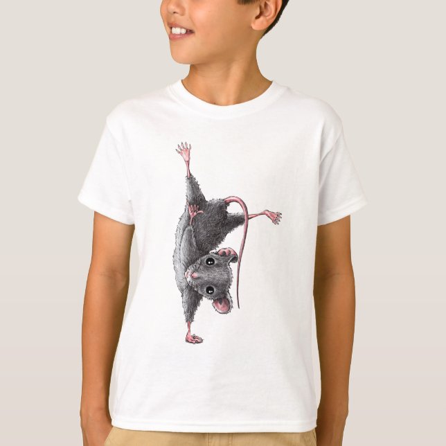 Sporty Animal - Hang Loose Maus T-Shirt (Vorderseite)