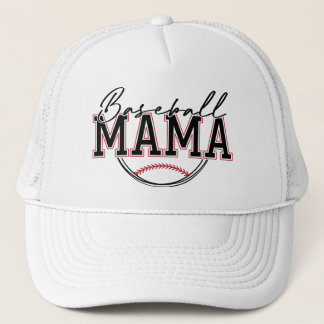 Sporty Baseball Mama Vibes Ball Cap Truckerkappe