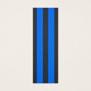 Sporty Blue Carbon Fibre Racing Stripes