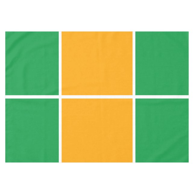 Sporty Bright Orange Green Windows Pattern Tischdecke (Vorderseite (Horizontal))