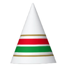 Sporty Bright Red Green Racing Streifen auf Weiß