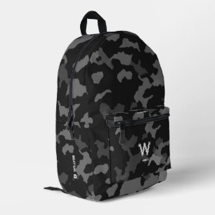 Sporty Camouflage Stilvoll Camouflage Monogram Bla Bedruckter Rucksack