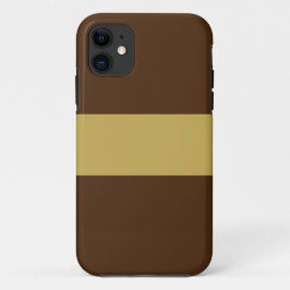 Sporty Chic Wide Saddle Brown Mustard Streifen Case-Mate iPhone Hülle