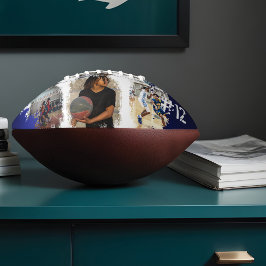 Sporty Custom Player Name & Nummer 3 Foto Collage Football