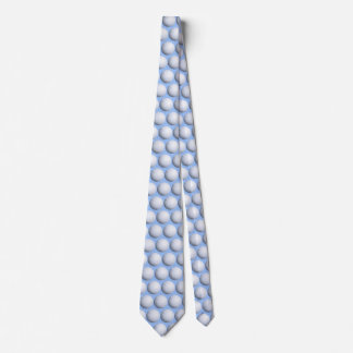 Sporty Elegance - Volleyball Themed Light Blue Krawatte