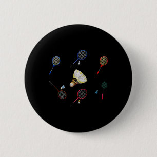 Sporty Family Matching Badminton Shuttle Sports Pl Button