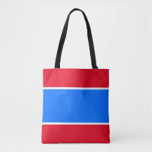 Sporty Fun Bright Nautical Blue Red White Stripes