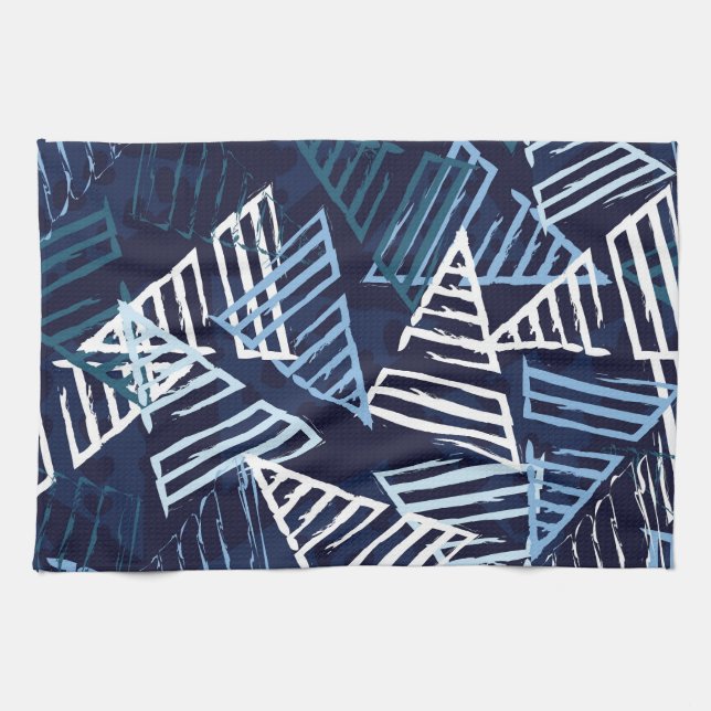 Sporty Fun: Creative Nahtlose Tapete. Geschirrtuch (Horizontal)