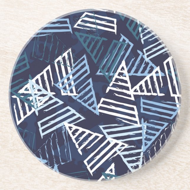 Sporty Fun: Creative Nahtlose Tapete. Getränkeuntersetzer (Vorne)