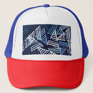 Sporty Fun: Creative Nahtlose Tapete. Truckerkappe