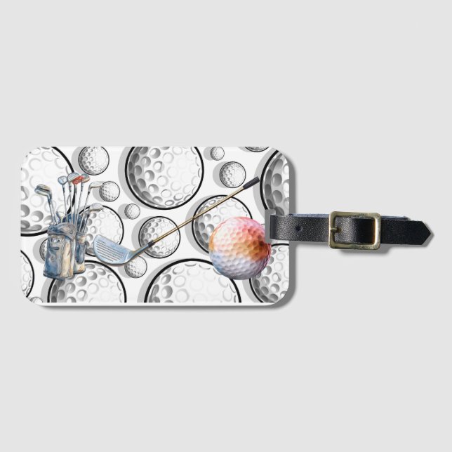Sporty Golf Gepäckanhänger (Vorderseite (Horizontal))