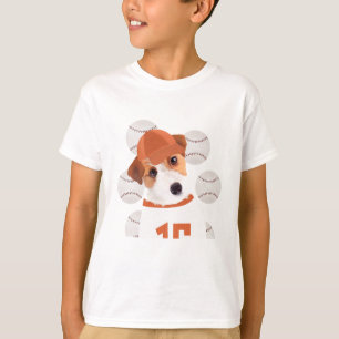 Sporty Jack Russell Baseball Lover T-Shirt