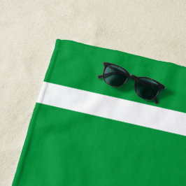 Sporty Kelly Green Bold White Ege Accessoires Stri Strandtuch