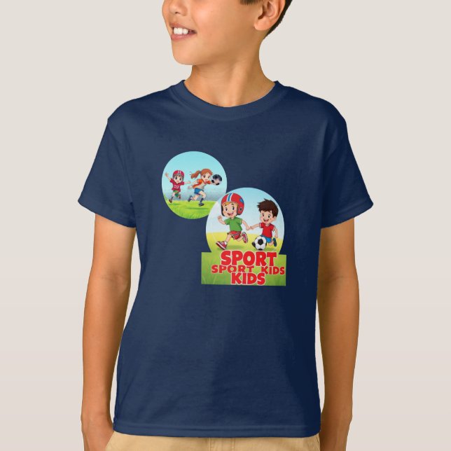 Sporty Kids Fun Playtime Design  T-Shirt (Vorderseite)