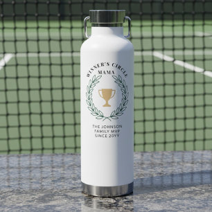Sporty Mama Club Kranz Familienname MVP Trinkflasche