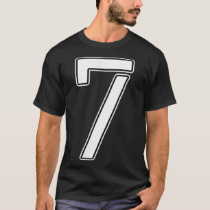 Sporty Nummer 7 Kostüme Geburtstag Varsity Sports T-Shirt
