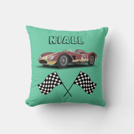 Sporty Race Car Personalisiert Kissen