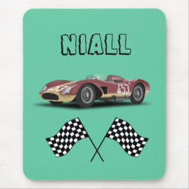 Sporty Race Car Personalisiert Mousepad