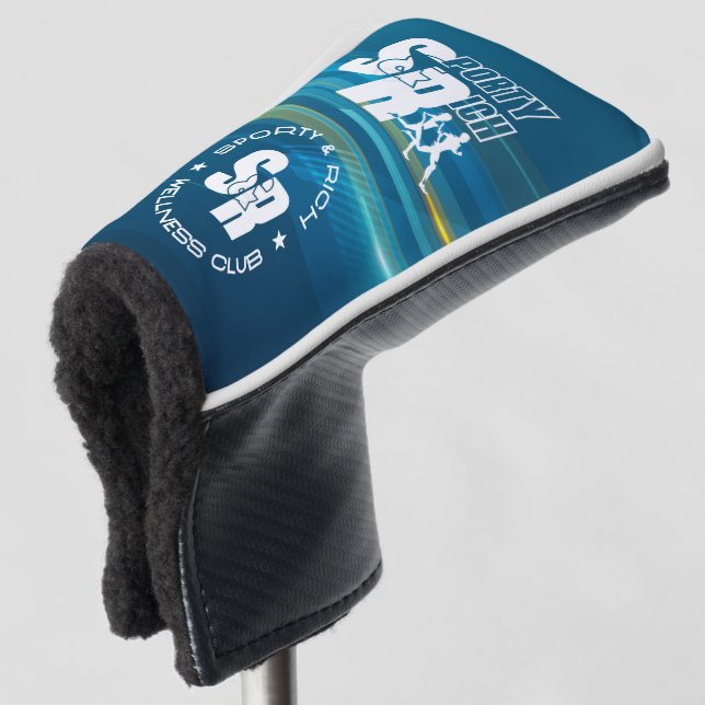 Sporty & Rich | Putter-Abdeckung für Golf Headcover (3/4 Vorderseite)