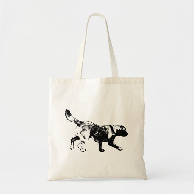 Sporty Running Labrador Ink Art Tasche (Vorne)