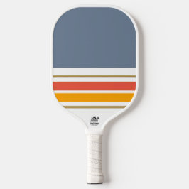 Sporty Slate White Orange Gelbe Streifen Pickleball Schläger