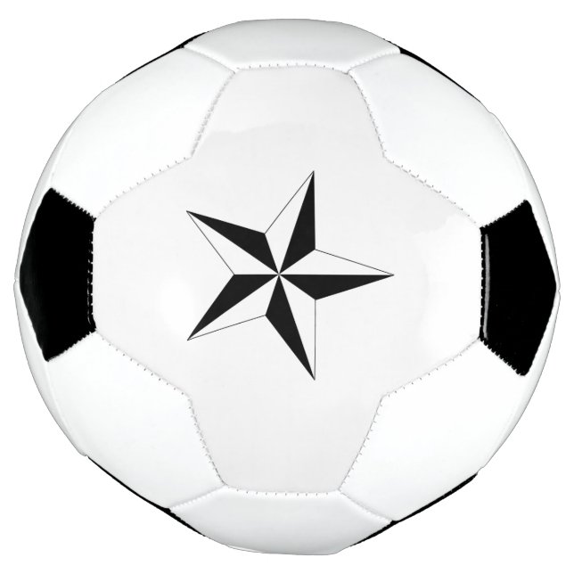 Sporty Star Mark Soccer Ball with Unique Look (Gedreht)