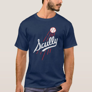 Sporty Vintag Vin Scully Tribute Baseball T-Shirt