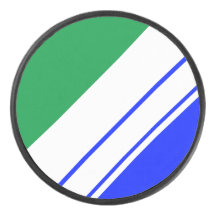 Sporty Vivid Blue Green White Slant Racing Streife