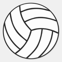 Sporty Volleyball Sticker