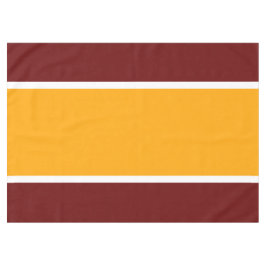 Sporty Wide Bright Yellow White Bold Red Strips Tischdecke