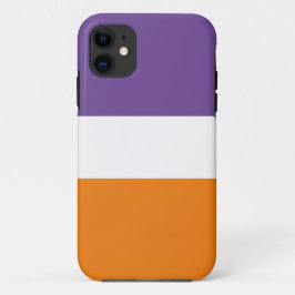 Sporty Wide Colorful Lila Orange White Stripes Case-Mate iPhone Hülle