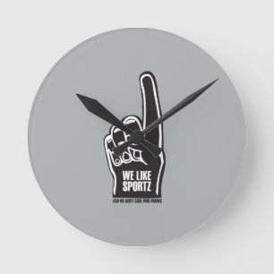 Sportz 2 runde wanduhr