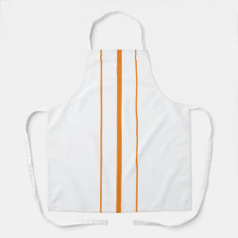 Sportzentrale Racing Streifen auf Weiß Schürze