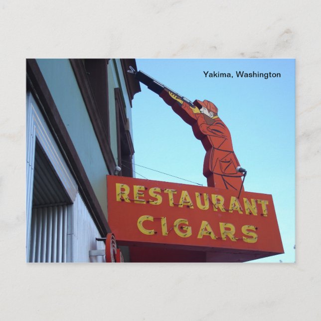 Sportzentrum Sign- Yakima, Washington Postkarte (Vorderseite)