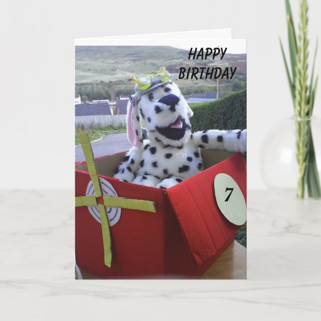 Spot fliegt seine Fantasie Karte (Vorderseite)