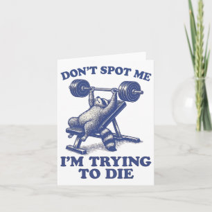 Spot mir nicht, ich versuche, Gym Workout 3 Die Karte