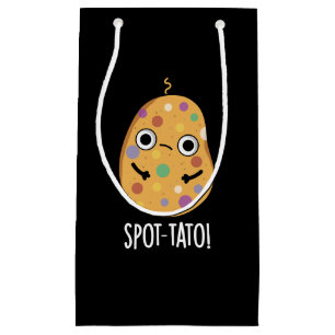Spot-tato Funny Potato Pun Dark BG Kleine Geschenktüte