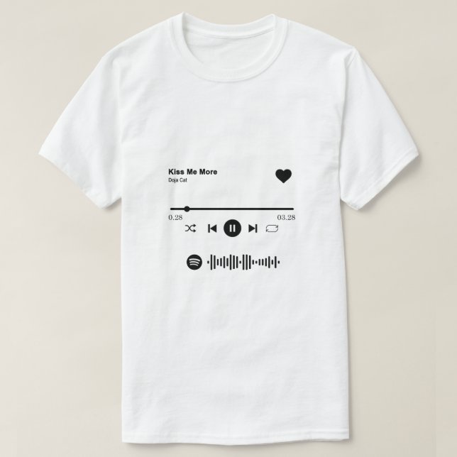 Spotify Song Shirt | Liebe Song Geschenk für Paar  (Design vorne)