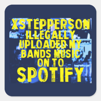 Spotify-Uploader-Aufkleber Quadratischer Aufkleber